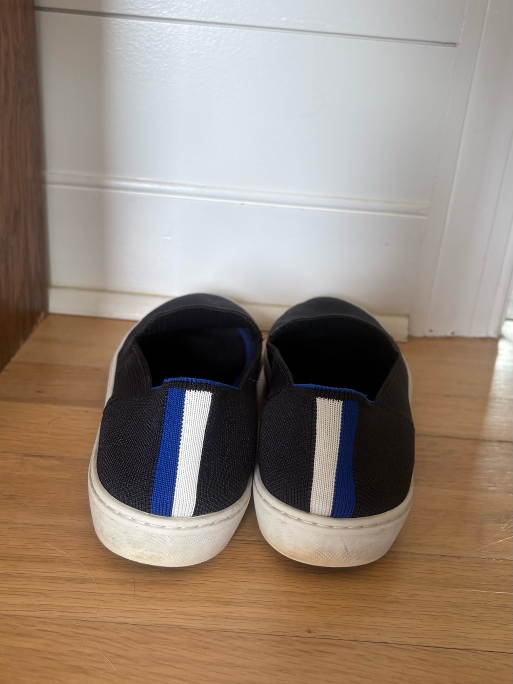 ROTHYS Black Slip-On Sneakers with White Sole - Picture 4 of 5